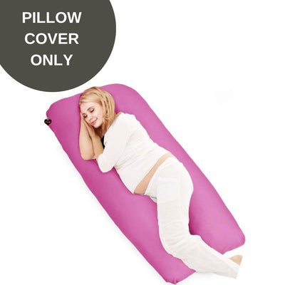 Cover Only - U Shaped Pregnancy Pillow Cover - Pink