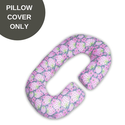 Cover Only - C Shaped Pregnancy Pillow Cover - Strawberry