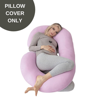 Cover Only - C Shaped Pregnancy Pillow Cover - Fuschia