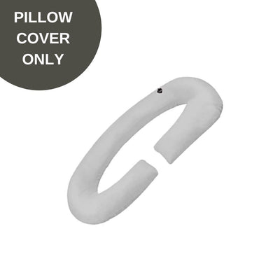 Cover Only - C Shaped Pregnancy Pillow Cover - Grey