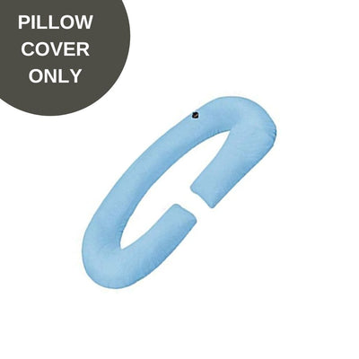 Cover Only - C Shaped Pregnancy Pillow Cover - Blue