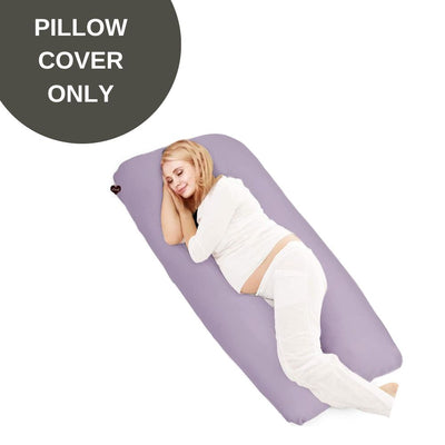 Cover Only - U Shaped Pregnancy Pillow Cover - Lavender