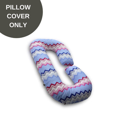 Cover Only - C Shaped Pregnancy Pillow Cover - Pinnacle Blue