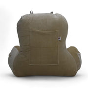 Backrest Pillow | Back Support Cushion | High Armrest - Velvet Beige