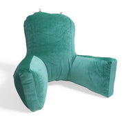 Backrest Pillow | Back Support Cushion | High Armrest - Velvet Green