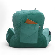 Backrest Pillow | Back Support Cushion | High Armrest - Velvet Green