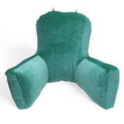 Backrest Pillow | Back Support Cushion | High Armrest - Velvet Green