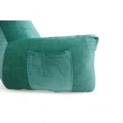 Backrest Pillow | Back Support Cushion | High Armrest - Velvet Green