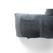 Backrest Pillow | Back Support Cushion | High Armrest - Velvet Grey