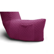 Backrest Pillow | Back Support Cushion | High Armrest -  Fuschia Embossed