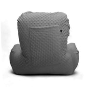 Backrest Pillow | Back Support Cushion | High Armrest - Grey Embossed