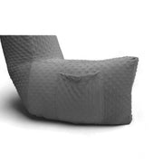 Backrest Pillow | Back Support Cushion | High Armrest - Grey Embossed