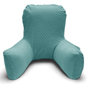 Backrest Pillow | Back Support Cushion | High Armrest - Sea Green Embossed