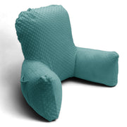 Backrest Pillow | Back Support Cushion | High Armrest - Sea Green Embossed