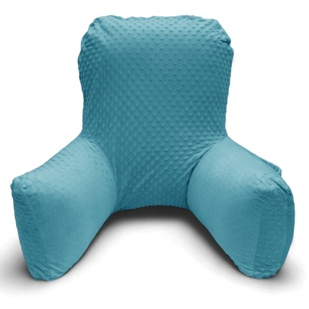 Backrest Pillow | Back Support Cushion | High Armrest - Turquoise Embossed