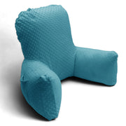 Backrest Pillow | Back Support Cushion | High Armrest - Turquoise Embossed