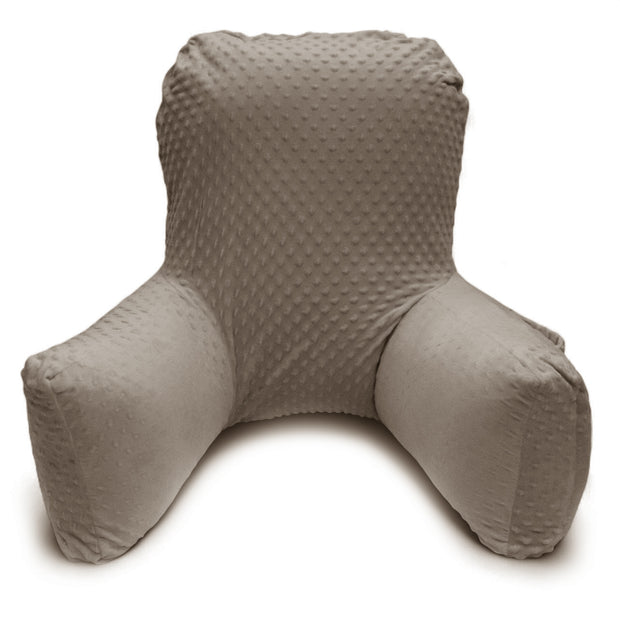 Backrest Pillow | Back Support Cushion | High Armrest -  Beige Embossed