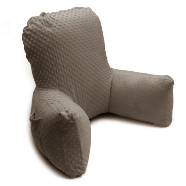 Backrest Pillow | Back Support Cushion | High Armrest -  Beige Embossed