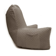 Backrest Pillow | Back Support Cushion | High Armrest -  Beige Embossed