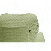 Backrest Pillow | Back Support Cushion | High Armrest - Light Green Embossed