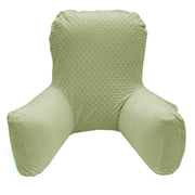 Backrest Pillow | Back Support Cushion | High Armrest - Light Green Embossed