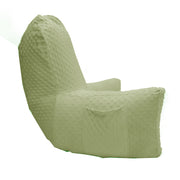 Backrest Pillow | Back Support Cushion | High Armrest - Light Green Embossed