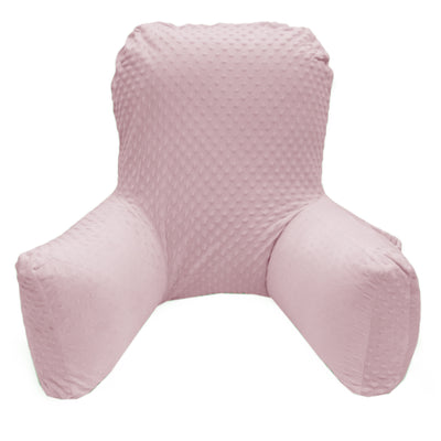 Backrest Pillow | Back Support Cushion | High Armrest - Pink Embossed