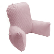 Backrest Pillow | Back Support Cushion | High Armrest - Pink Embossed