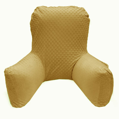 Backrest Pillow | Back Support Cushion | High Armrest - Mustard Embossed