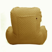 Backrest Pillow | Back Support Cushion | High Armrest - Mustard Embossed