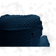 Backrest Pillow | Back Support Cushion | High Armrest - Navy Embossed