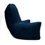 Backrest Pillow | Back Support Cushion | High Armrest - Navy Embossed