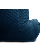 Backrest Pillow | Back Support Cushion | High Armrest - Navy Embossed