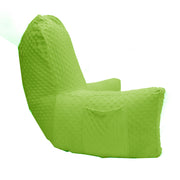 Backrest Pillow | Back Support Cushion | High Armrest - Neon Green Embossed