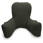 Backrest Pillow | Back Support Cushion | High Armrest -  Bottle Green Stripes