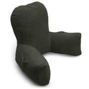 Backrest Pillow | Back Support Cushion | High Armrest -  Bottle Green Stripes