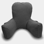 Backrest Pillow | Back Support Cushion | High Armrest - Dark Grey Stripes