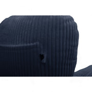 Backrest Pillow | Back Support Cushion | High Armrest - Indigo Stripes