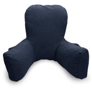 Backrest Pillow | Back Support Cushion | High Armrest - Indigo Stripes