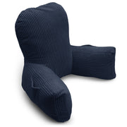 Backrest Pillow | Back Support Cushion | High Armrest - Indigo Stripes