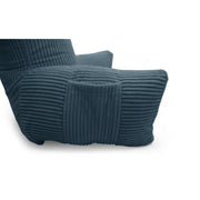 Backrest Pillow | Back Support Cushion | High Armrest -Ink Blue Stripes