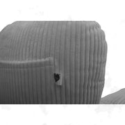 Backrest Pillow | Back Support Cushion | High Armrest - Light Grey Stripes