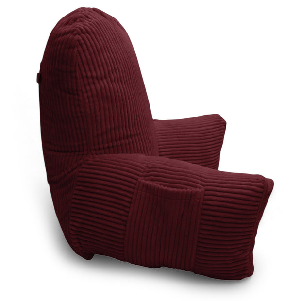 Backrest Pillow | Back Support Cushion | High Armrest -Maroon Stripes