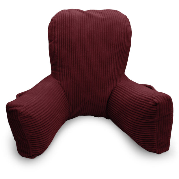 Backrest Pillow | Back Support Cushion | High Armrest -Maroon Stripes