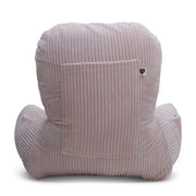 Backrest Pillow | Back Support Cushion | High Armrest - PInk Stripes