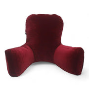 Backrest Pillow | Back Support Cushion | High Armrest - Velvet Red