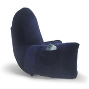 Backrest Pillow | Back Support Cushion | High Armrest - Velvet Navy