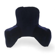 Backrest Pillow | Back Support Cushion | High Armrest - Velvet Navy