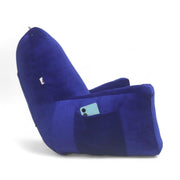 Backrest Pillow | Back Support Cushion | High Armrest - Velvet Royal Blue