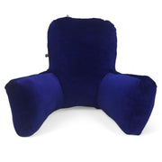 Backrest Pillow | Back Support Cushion | High Armrest - Velvet Royal Blue